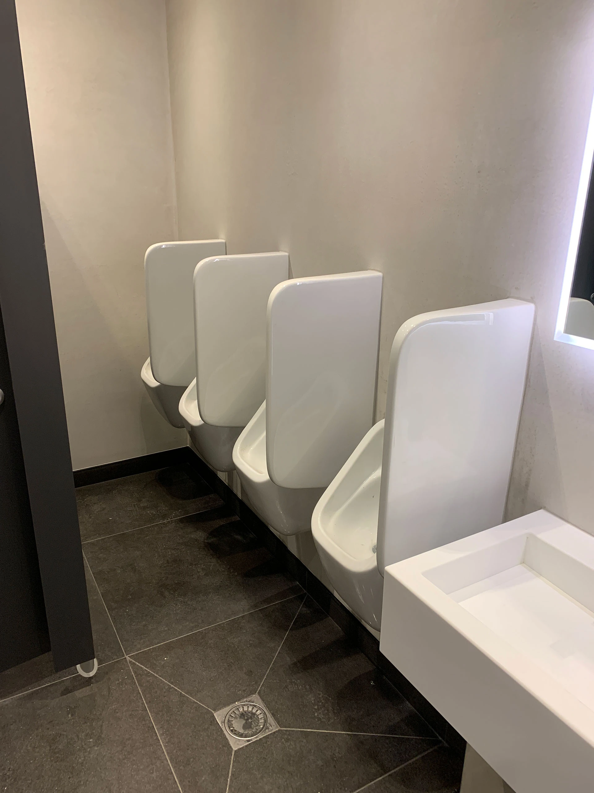 Modern public restroom