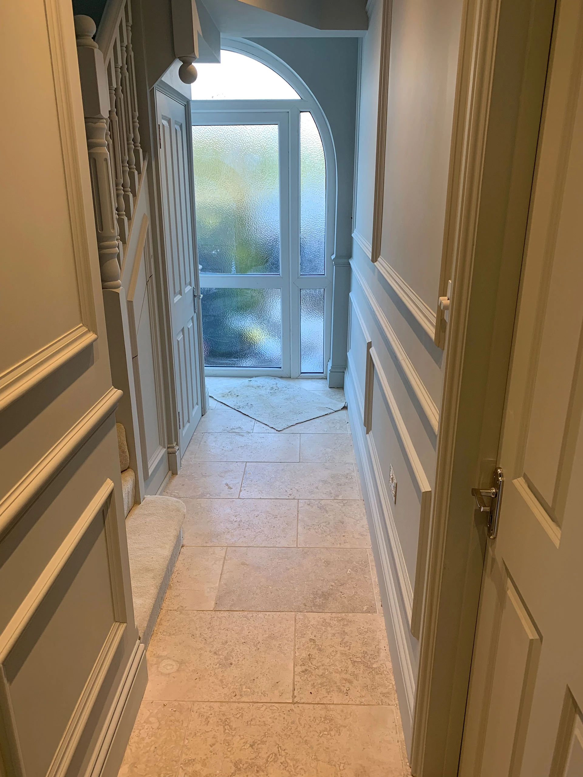 Arched glass doorway