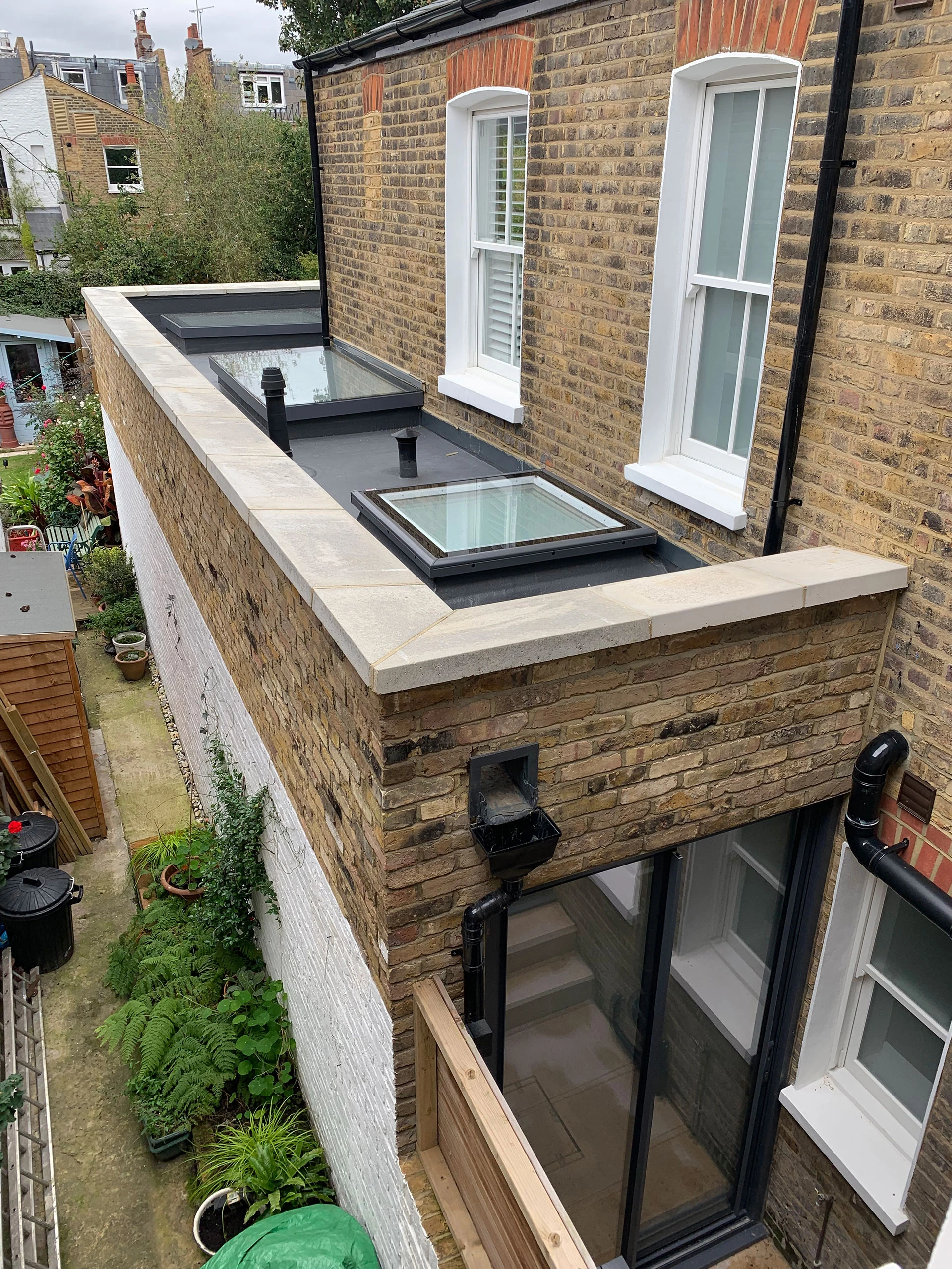 Flat roof skylights