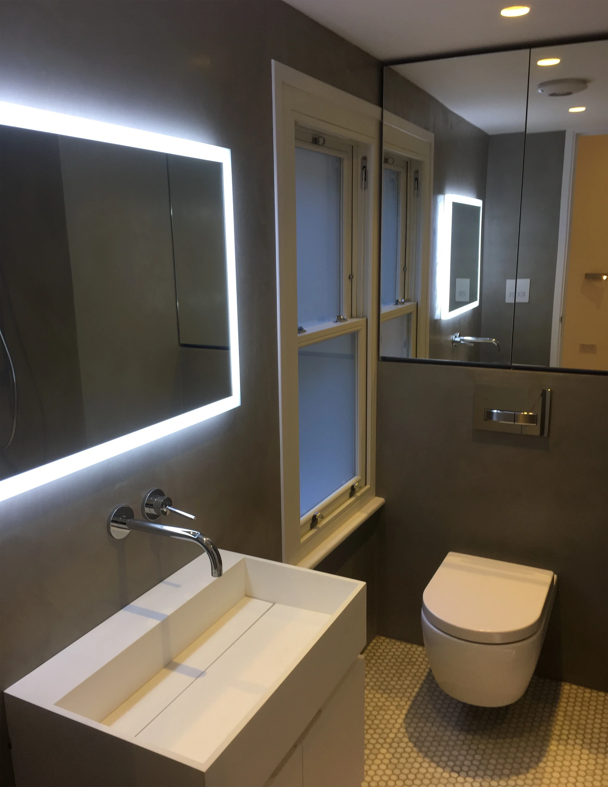Modern bathroom renovation